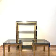 Side tables and display cabinet Renato Zevi produced by Romeo Rega.