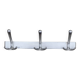 Vintage aluminum coat rack with three hooks