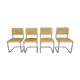 Série de 4 chaises Cesca B32 par Marcel Breuer