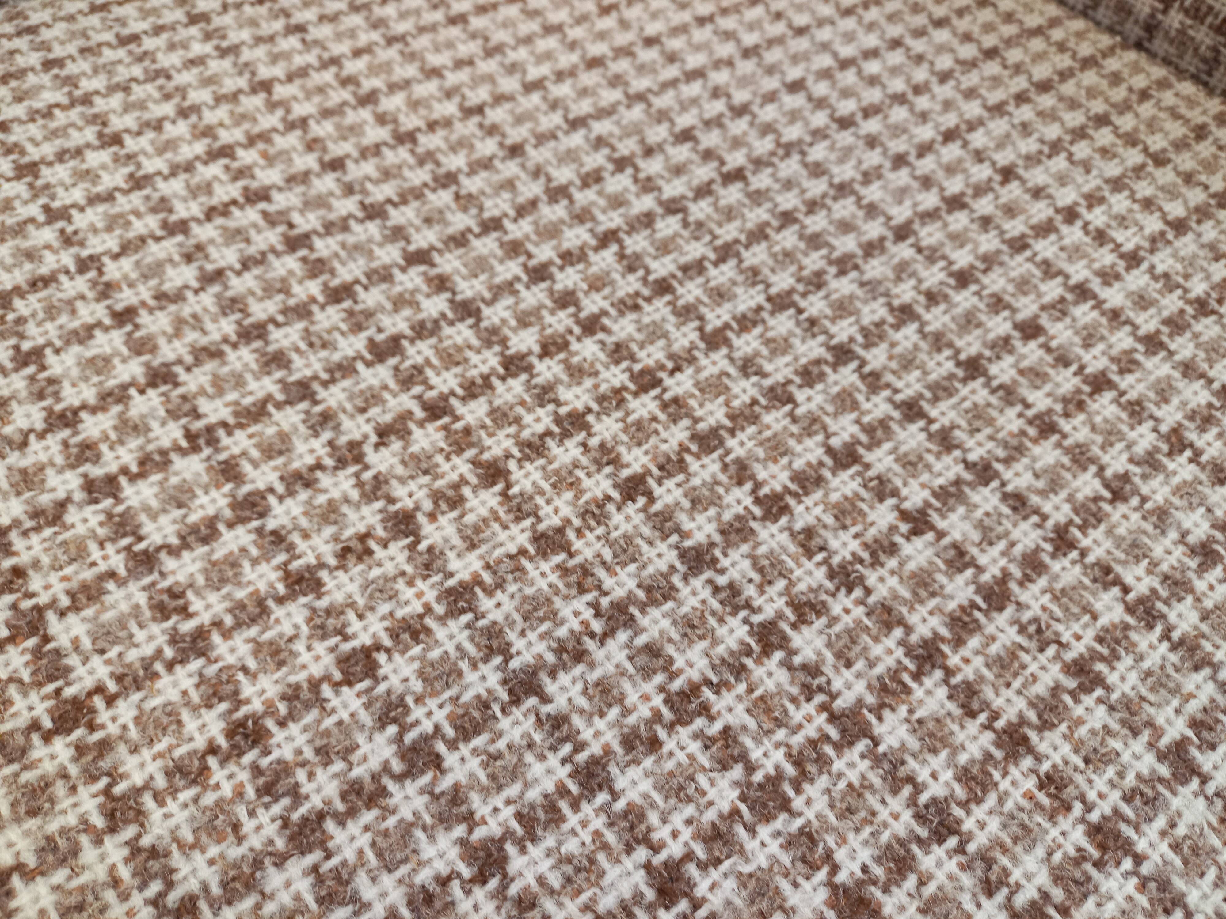 Vintage wool fabric armchair from the 1970s.