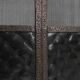 French Art Deco wrought iron fireplace screen with 3 panels