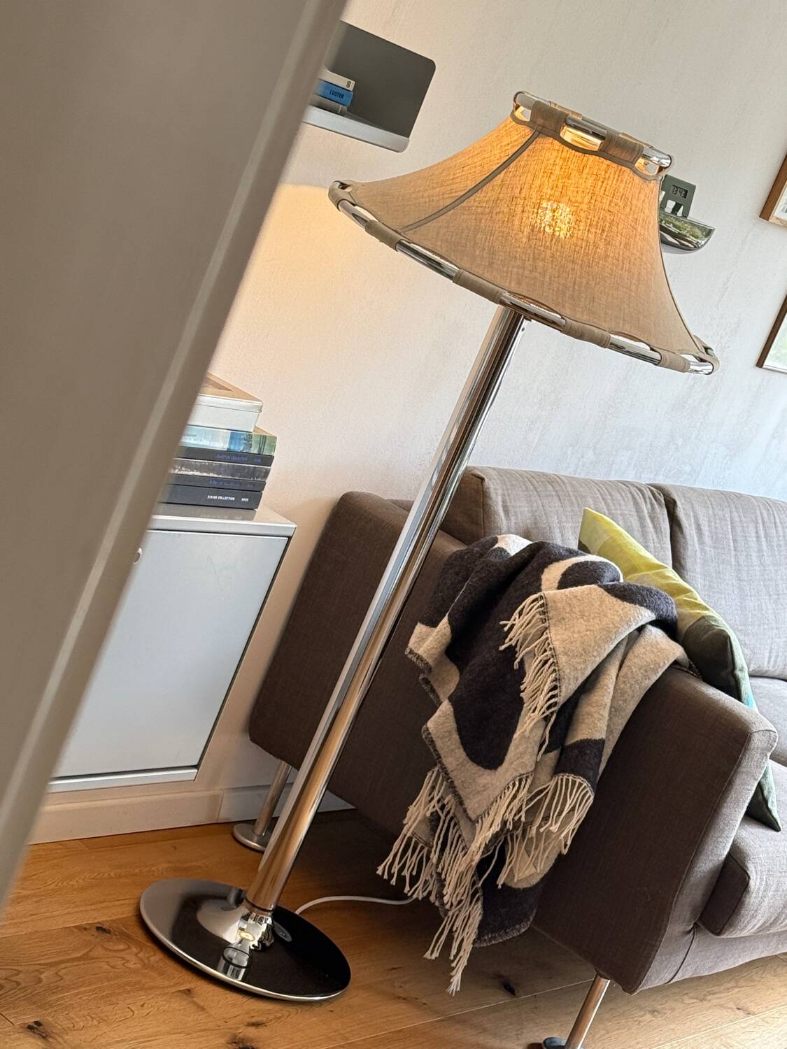 Atelje Lyktan Chrome Floor Lamp Anna Ehrner