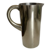 mid-century silver-plated steel vase 1970