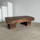 Asian solid wood quadripod brutalist coffee table H30 L81 l42