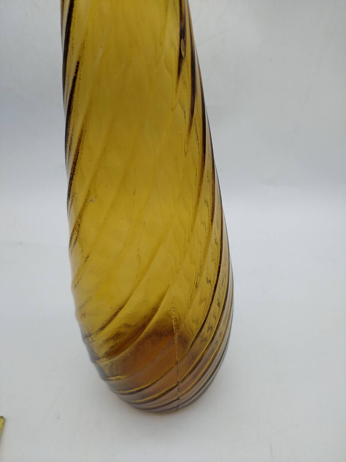 Empoli carafe. 50s. Amber.