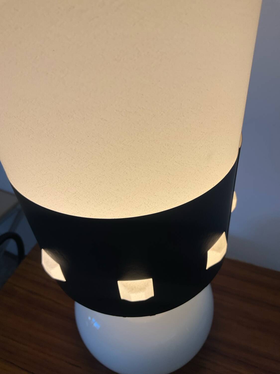 Vintage opaline lamp