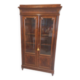 Louis Philippe Period Walnut Library Showcase