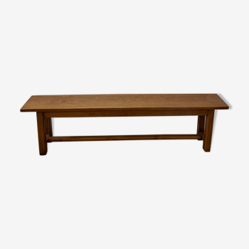 Oak farmhouse bench