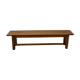 Oak farmhouse bench