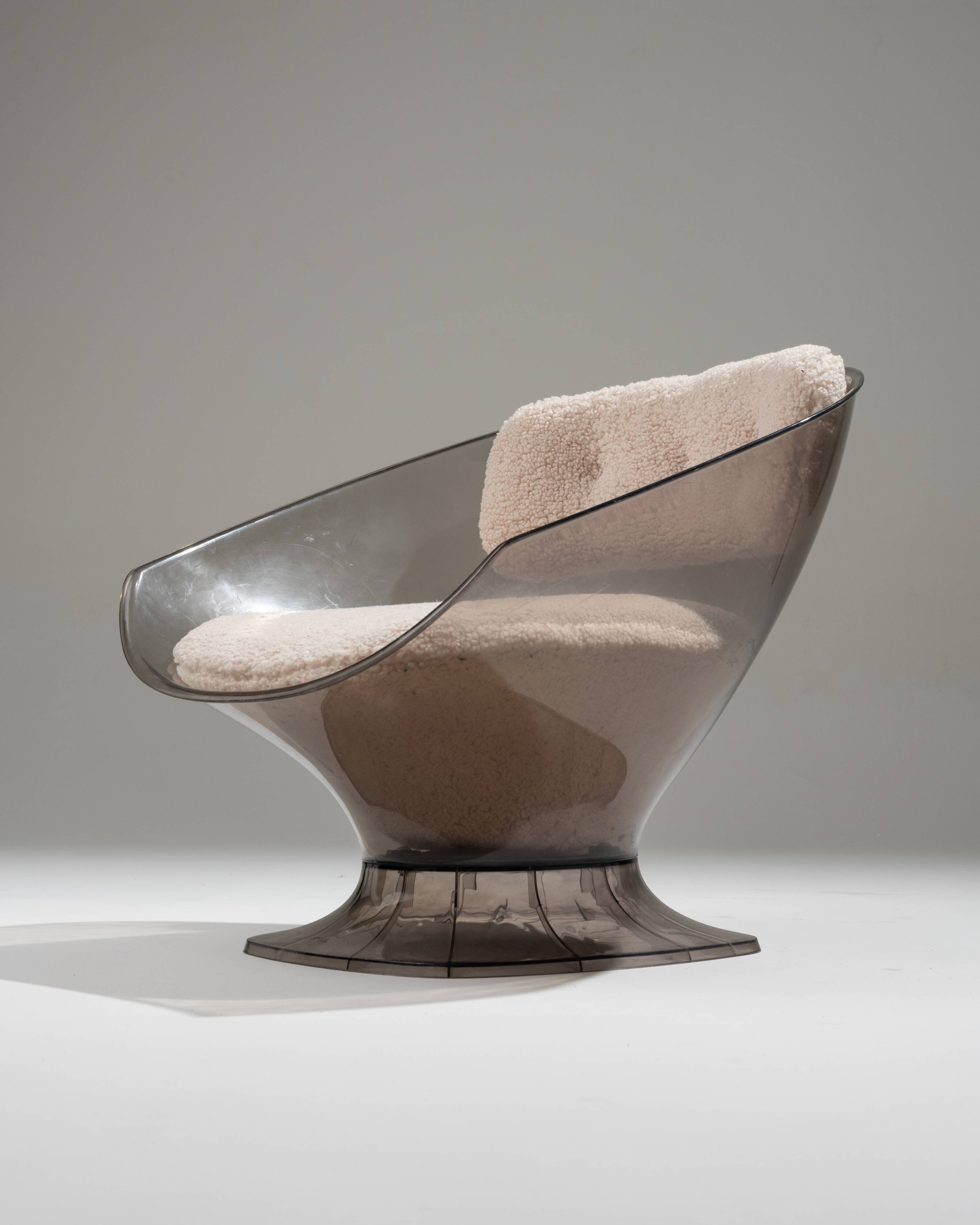 Pair of raphael raffel lounge chairs, 1980s