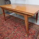 Extending table with vintage compass legs 50s