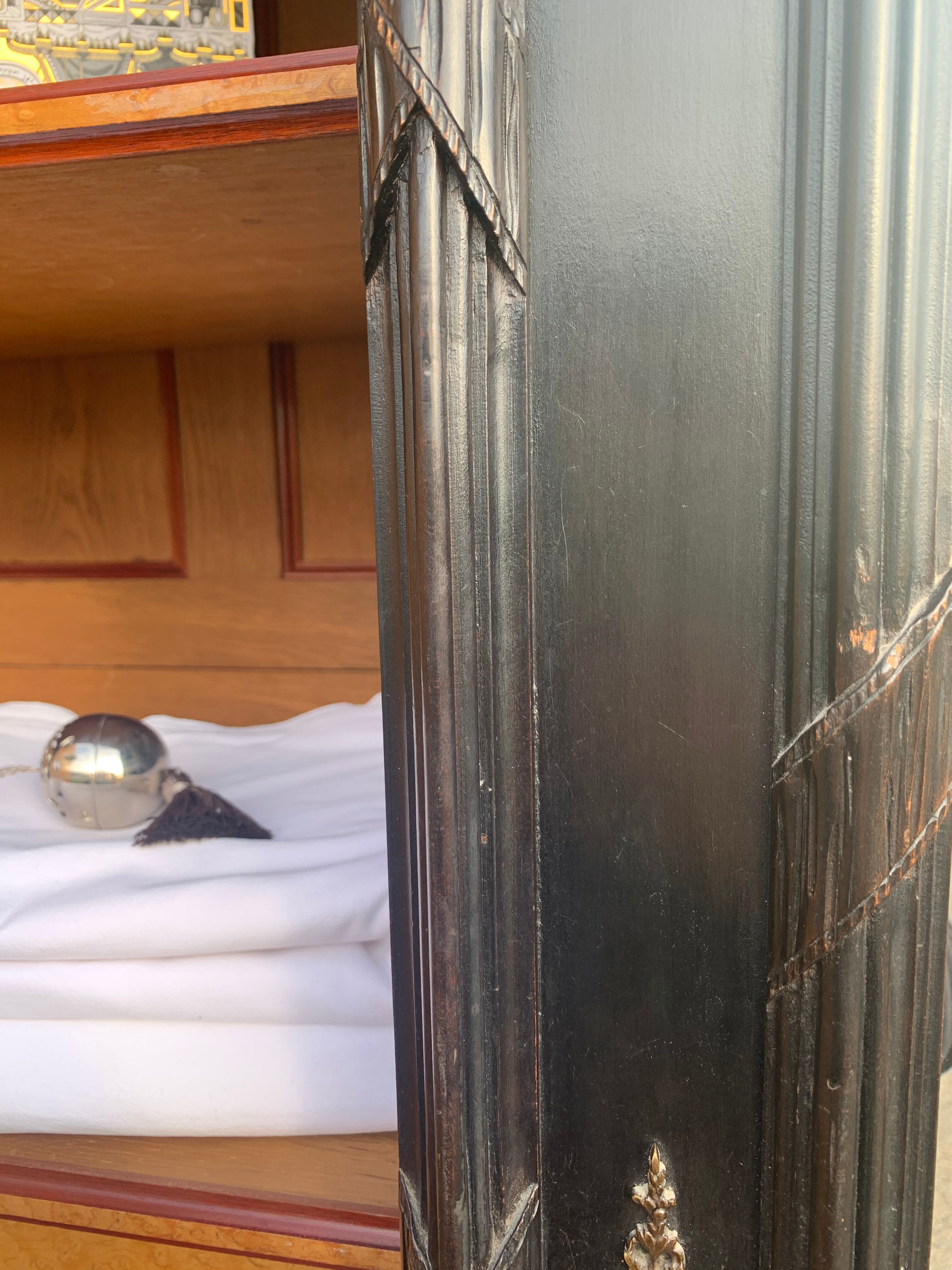 Black notary cabinet