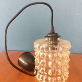 Chiseled glass hanging