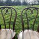 Paire de chaise bistrot en bois courbé Thonet