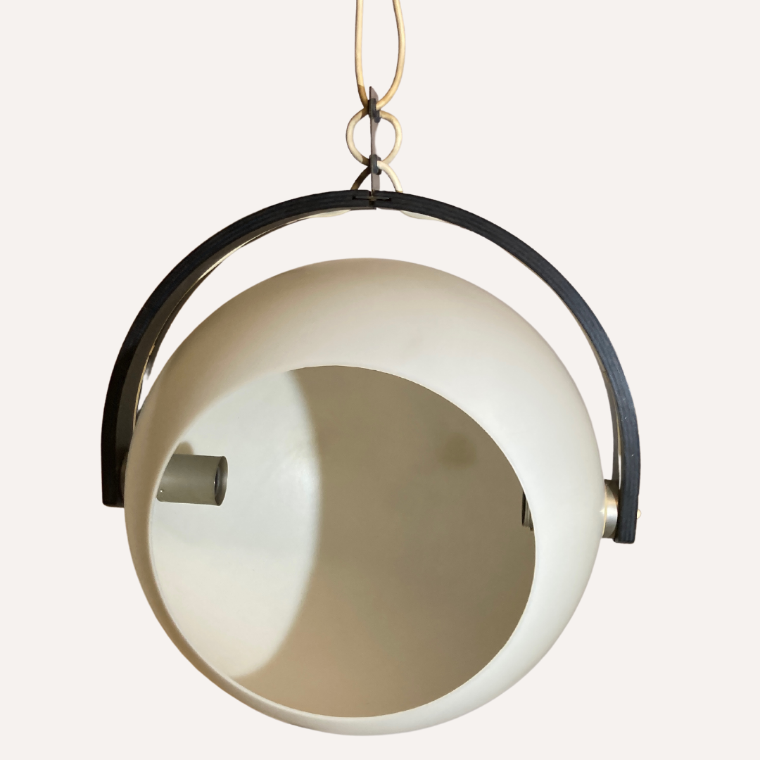 Space age ball sphere pendant by Temde Switzerland, 1970s