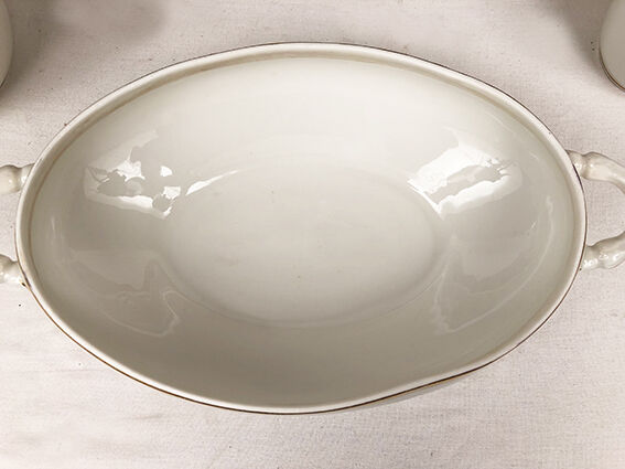 Large porcelain service of Limoges, stamp TL