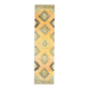 1970s Vintage Turkish Hand-Knotted Wool Cotton Orange Runner Rug 92x390