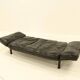 Daybed by Zanotta in black leather