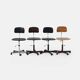 Kevi office chairs by Jørgen Rasmussen for KEVI A·S, set of 4, 1970s – Adjustable