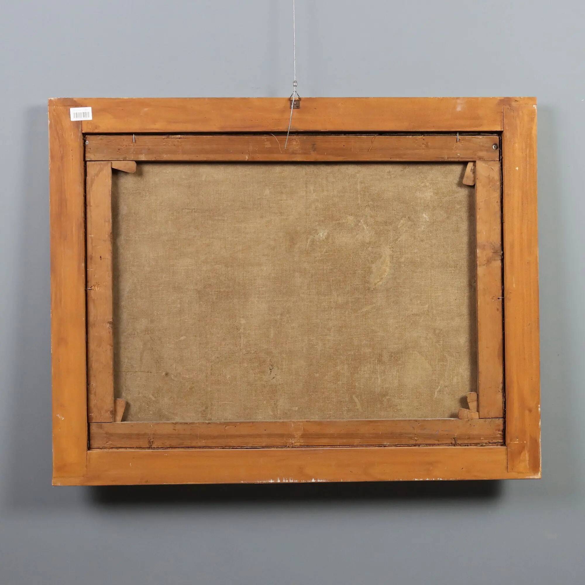 Old painting signed by Giuseppe Canella Lecco Pier 1837