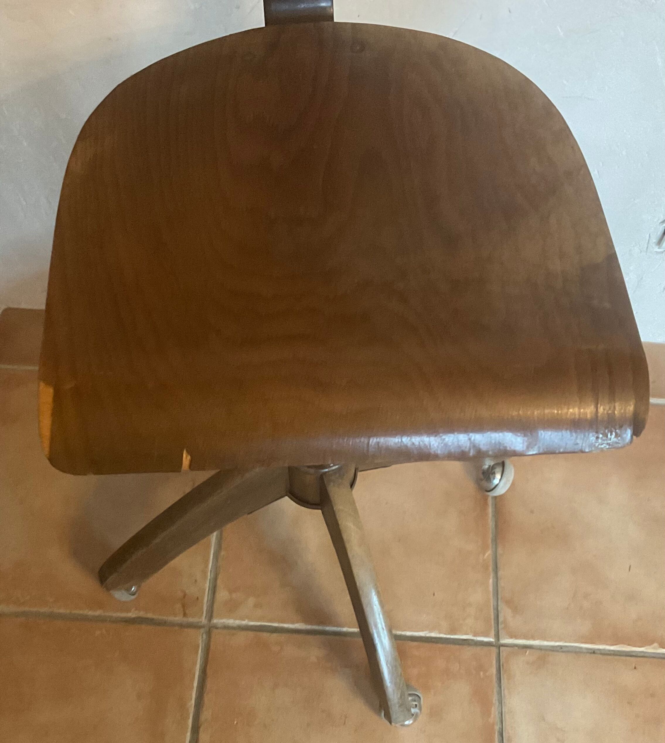 Chaise design par Bohler industriel atelier bureau loft vintage