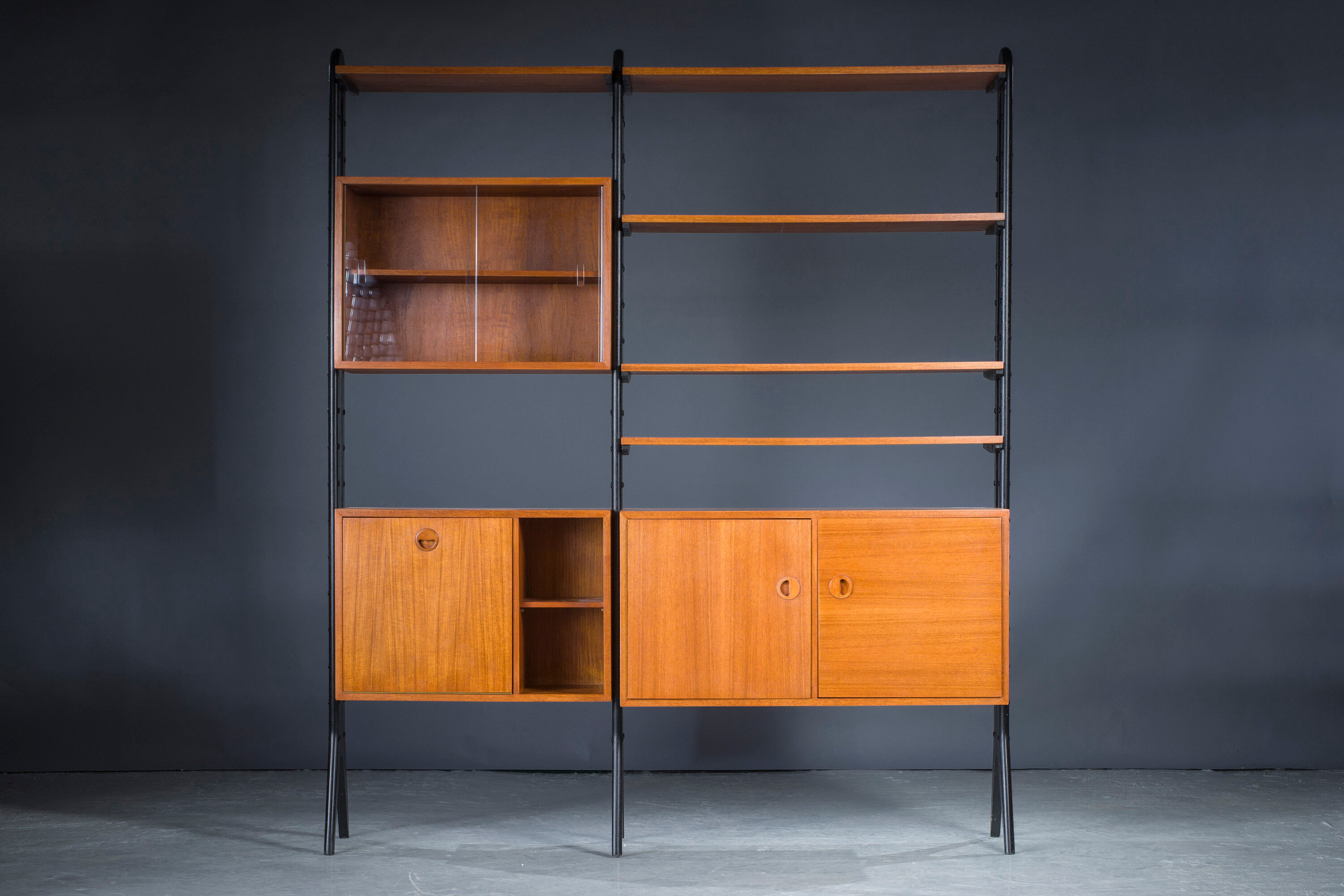 Danish Modular Teak Shelving, 1960s