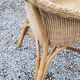 Pair of armchairs and bench in rattan and bamboo from the 60s/70s