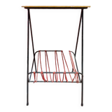 Table platine bois et scoubidou