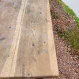 Rustic farm table in old patinated solid oak - 1900s