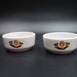 2 Louisiana model ramekins from Saint Amand earthenware