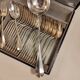 Cutlery set in silver plated metal, silver, 37 pieces.