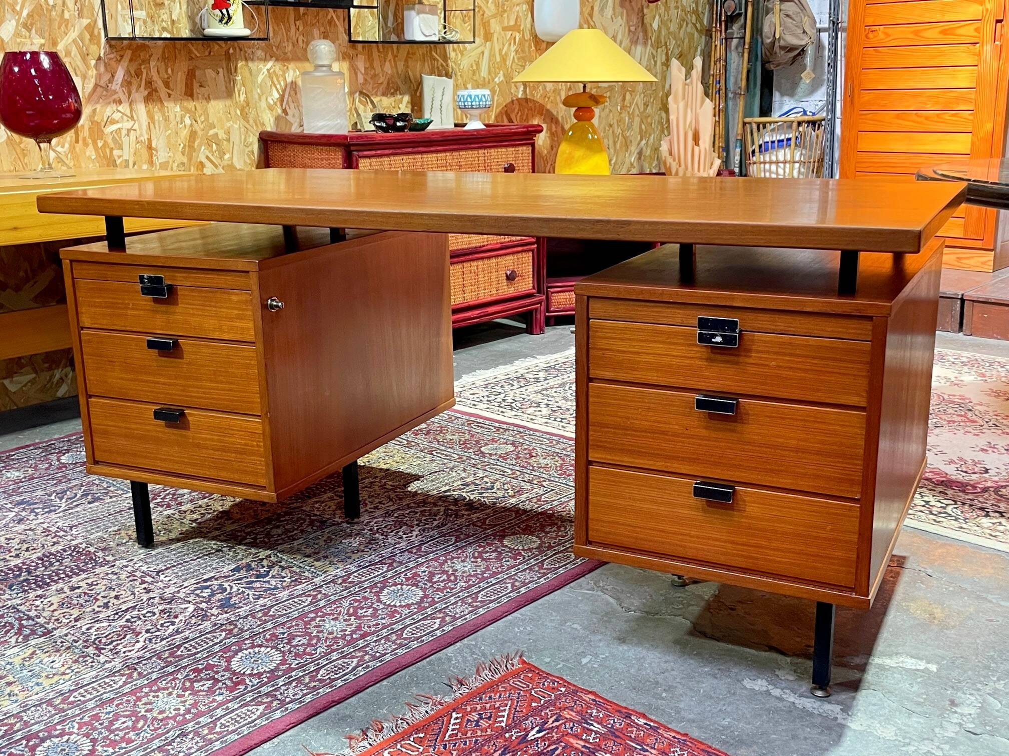 Bureau vintage par Jacques Hitier années 50