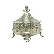 Bonbonniere, Art Nouveau, silver-plated brass, Germany, early 20th century
