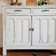 Parisian sideboard doors renovated pale green