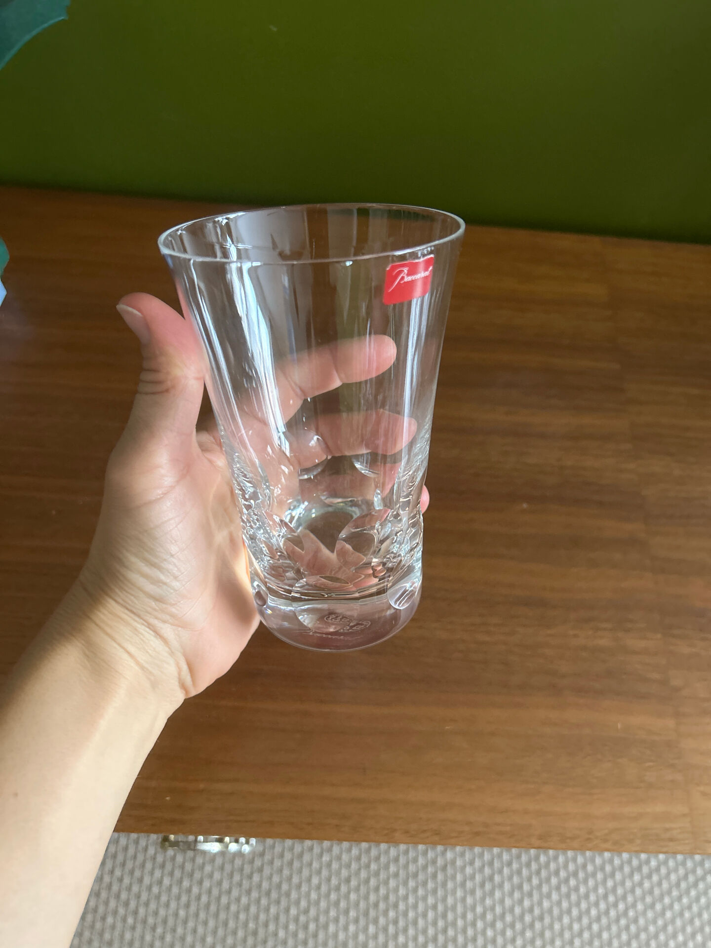 Baccarat crystal Beluga glass