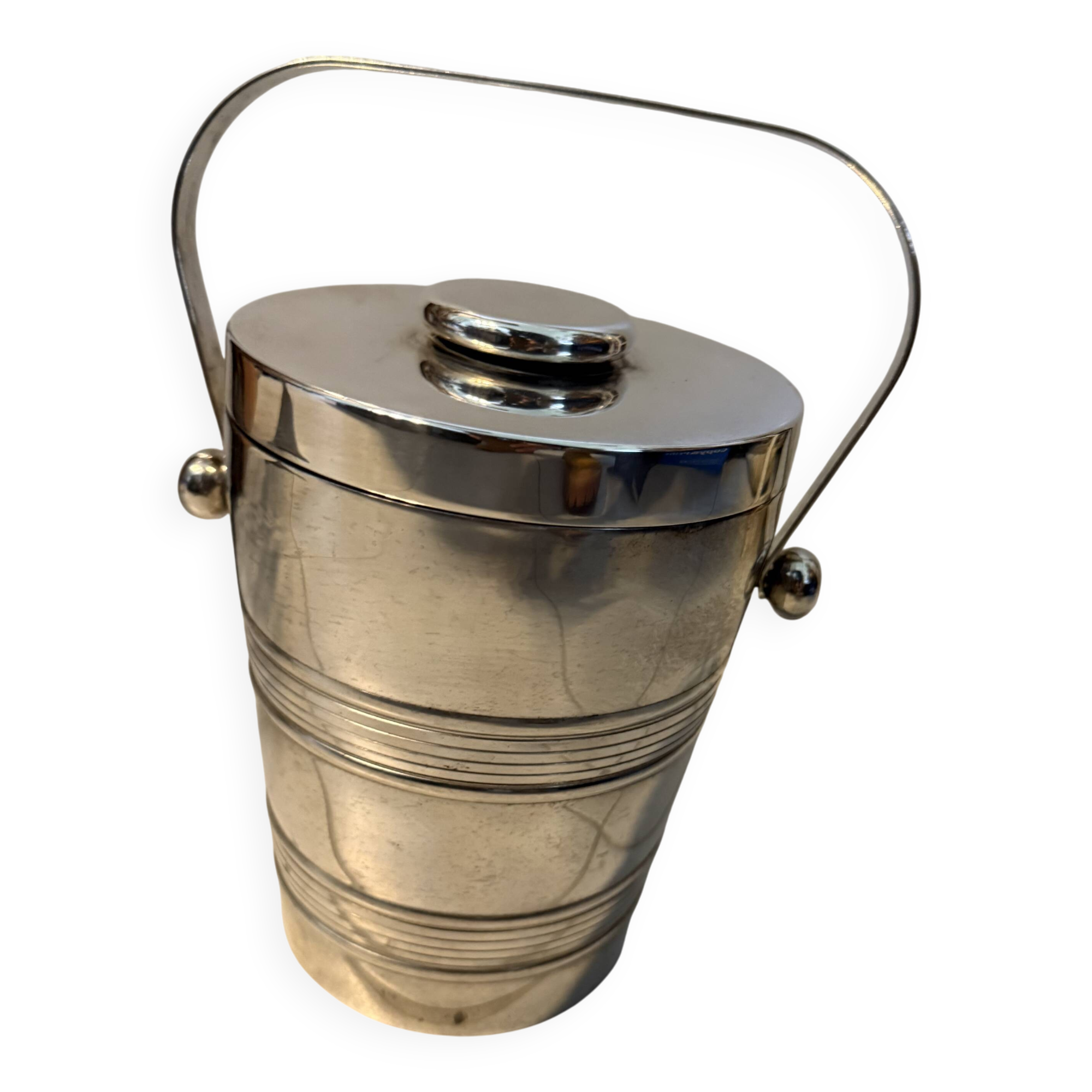 Silver-plated ice bucket