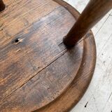 French tripod oak stool 50
