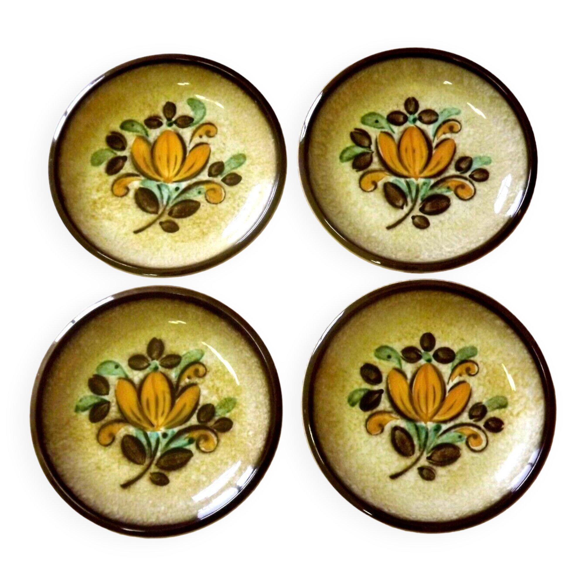 Vintage Boch La Louvière Corfou Collection Set of 4 Small Bowls