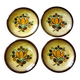 Vintage Boch La Louvière Corfou Collection Ensemble de 4 Petits Bols