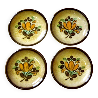 Vintage Boch La Louvière Corfu Collection Set of 4 Small Bowls