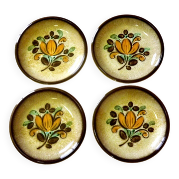 Vintage Boch La Louvière Corfou Collection Set of 4 Small Bowls