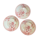 3 plates Terre de Fer Gien model "Tulips"