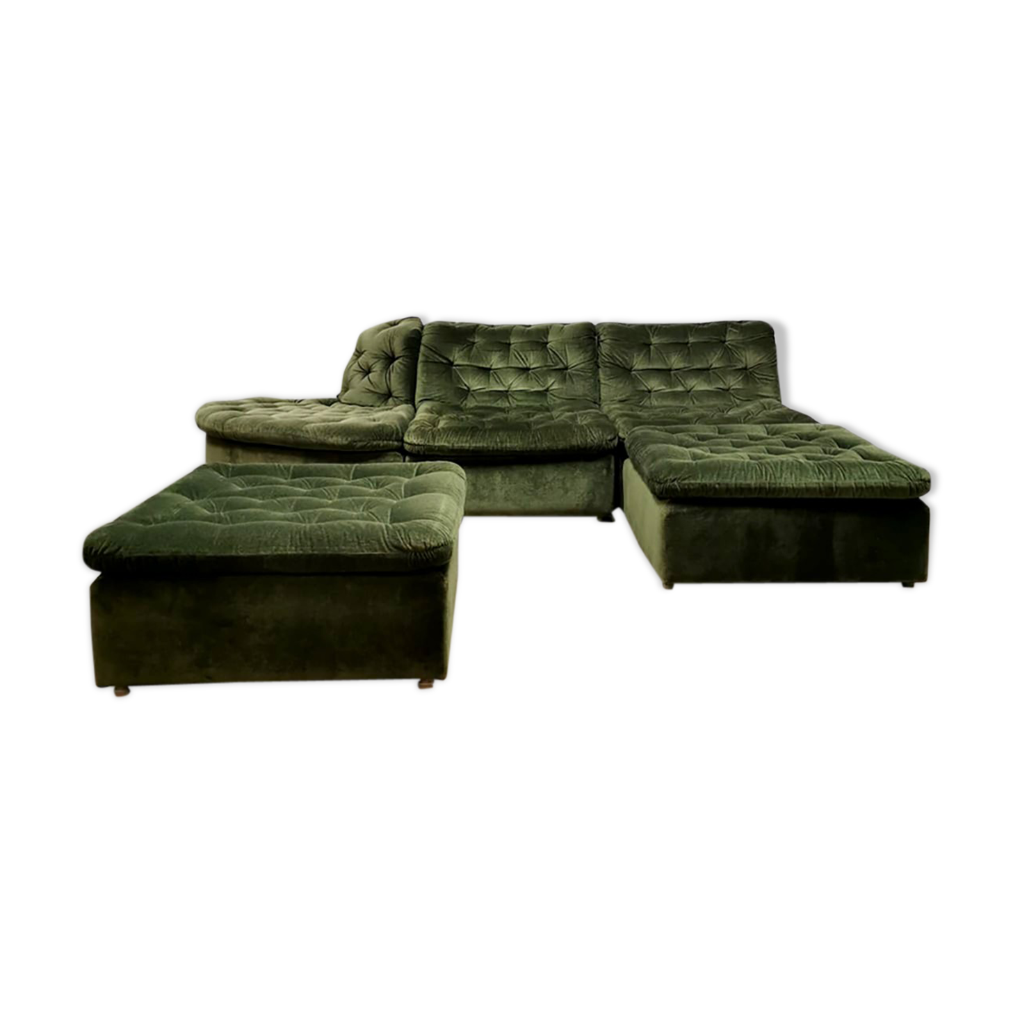 Vintage modular sofa ‘forest green’