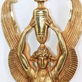 Pair of gilded bronze sconces in Directoire/Empire style