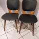 Pair of Bistrot Baumann chairs for Max bill vintage 1960