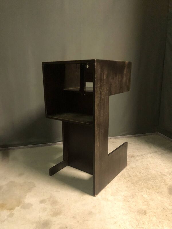 Chaise haute pour enfant Piet Hein Stulemeier années 1960