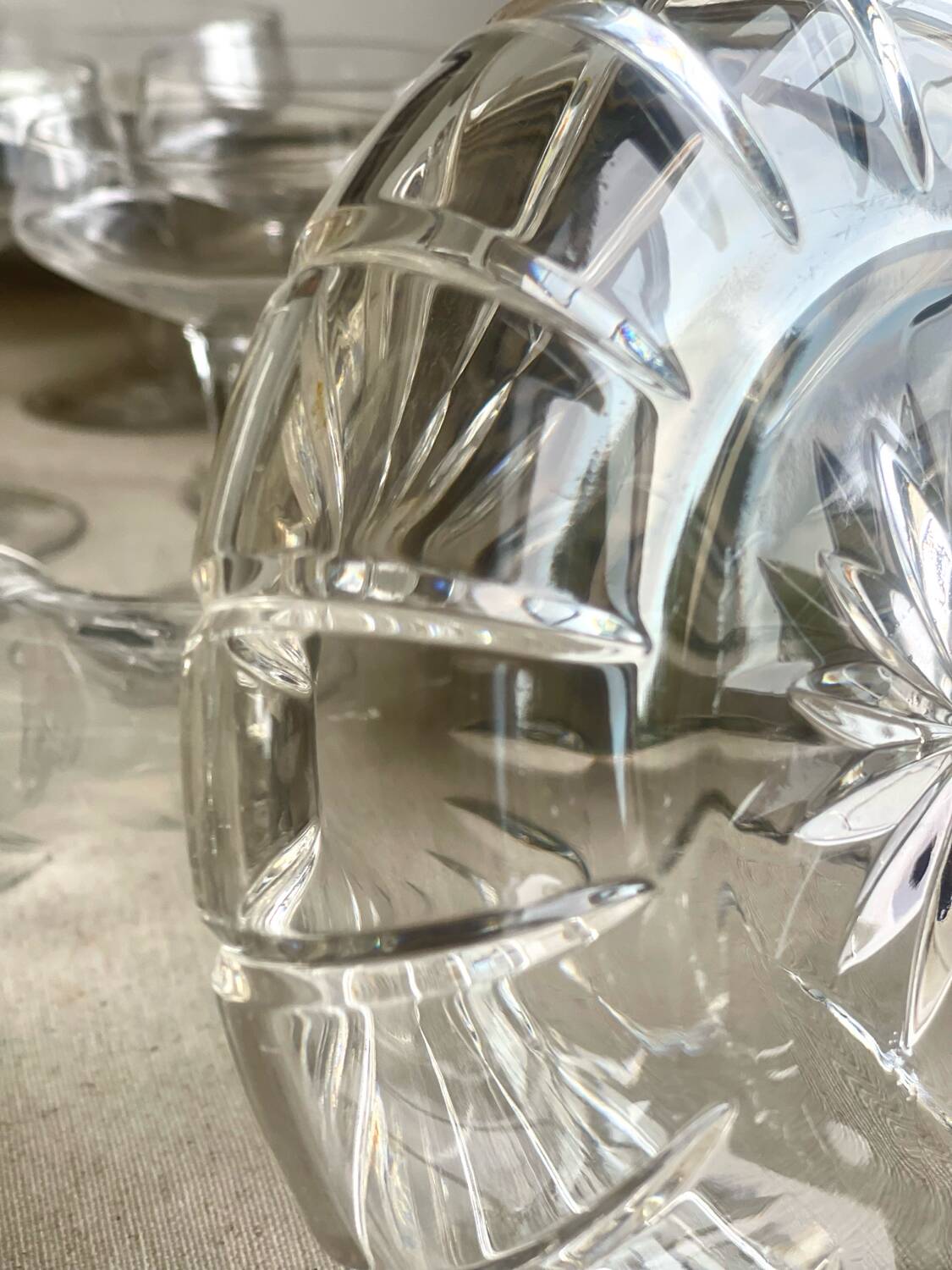 Carafe en cristal taillé Atlantis.