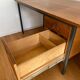 Teak and steel desk