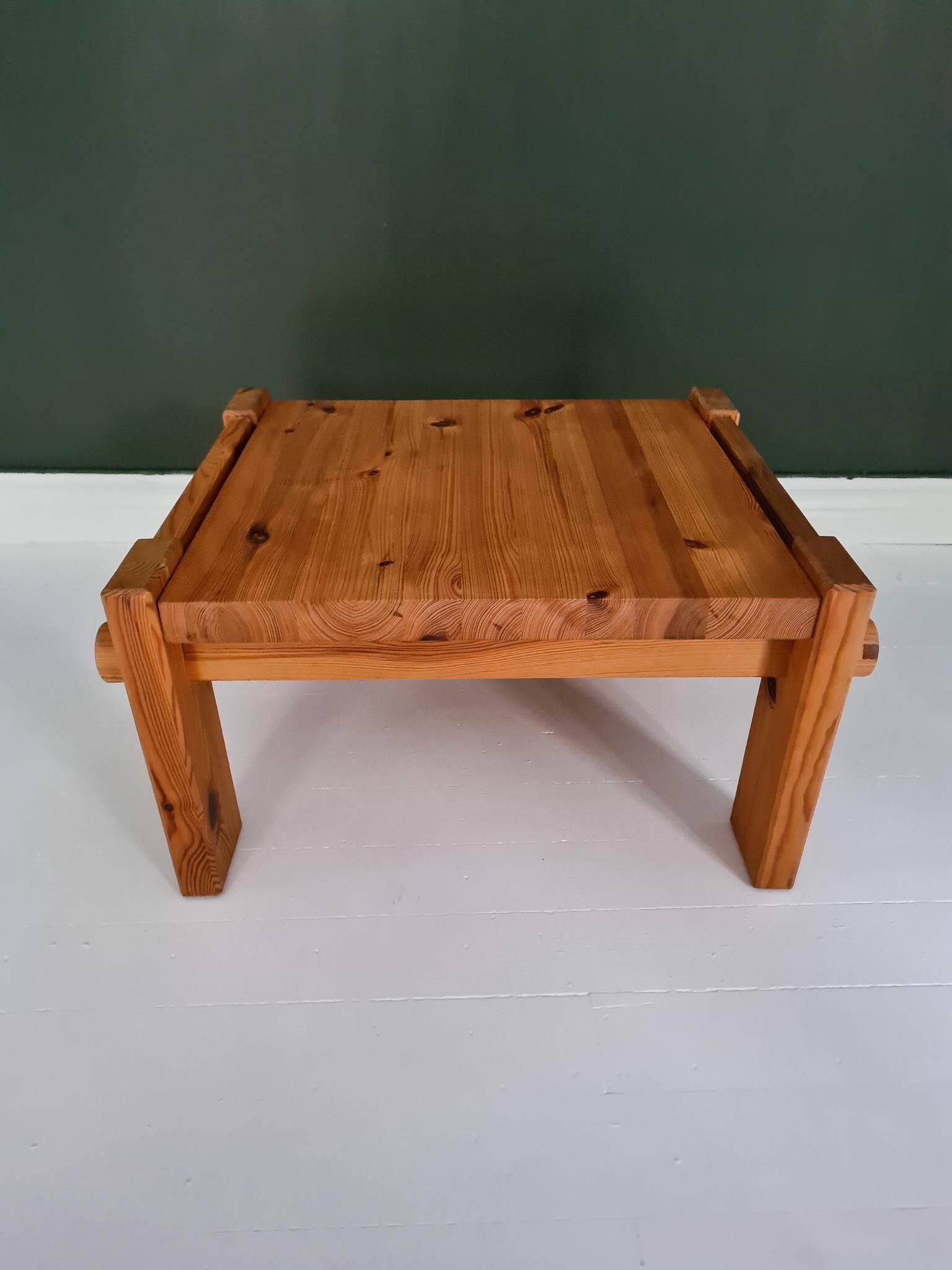Modern Scandinavian coffee table in pine by Yngve Ekström