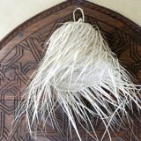 Small Bohemian Straw Pendant Light 30cm - Ball, Wicker Lampshade